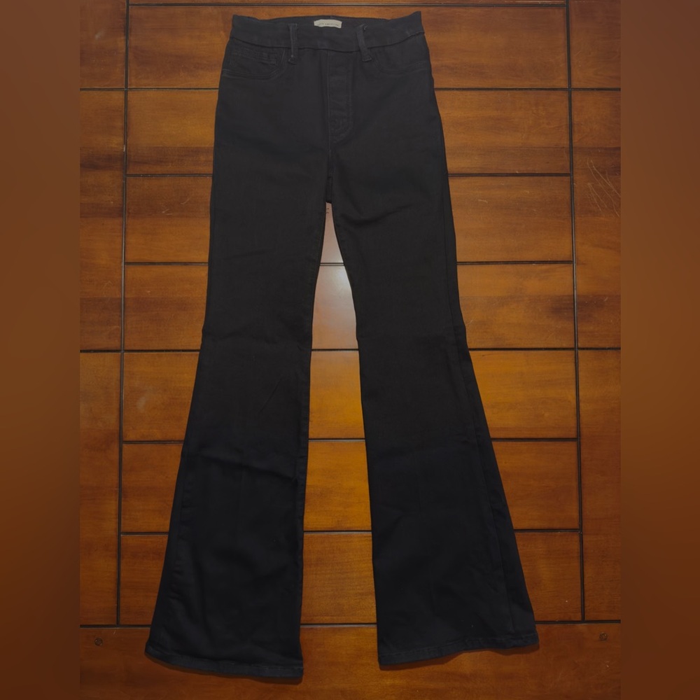 Good American Power Stretch Pull-on Jeans Black Flared